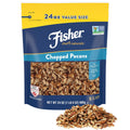 Fisher Chef's Naturals Pecan Halves 24 oz Resealable Bag, Unsalted Raw Nuts for Cooking, Baking & Snacking, Healthy Snacks for Adults, Vegan Protein, Keto Snack, Gluten Free Raw Pecans Halves