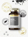 Iron Ferrous Sulfate 65 Mg | 400 Tablets | Non-Gmo, Gluten Free, And Vegetarian Supplement | High Potency | By Carlyle