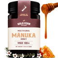 Gold Fern Honey - Raw New Zealand Manuka Honey | 8.8oz MGO 100+ | Pure, Natural, Unpasteurized, and Unfiltered Superfood Honey, Traceable from Hive to Hand.