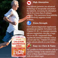 Edmmyliy Calcium Magnesium Zinc Supplement Gummies With Vitamin D3 K2 & B Complex For Women Men 1000Mg Calcium Citrate With Magnesium Gummies For Bone Muscles & Immune Support Sugar Free Vegan
