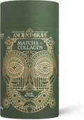 Ancient + Brave Matcha + Collagen 150G Tub - Lion'S Mane Mushroom Powder For Mental Clarity - Hydrolysed Collagen Peptides - For Skin, Hair & Nails - Organic Matcha Tea, Mct Oil, Moringa & Cinnamon