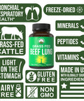 Grass Fed Beef Lung Capsules. Lung Support Supplement. Organs, Glandular, Lung Health Supplements. Desiccated To Retain Nutrients
