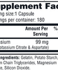 Twinlab Potassium Caps - Electrolyte Supplement For Muscle Heart & Tissue Health - 180 Capsules 99 Mg