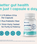 NativePath Daily Probiotic 10-Strain Custom Blend Probiotics Supplement for Men and Women 82 Billion CFUs - 30 Count