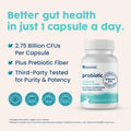 NativePath Daily Probiotic 10-Strain Custom Blend Probiotics Supplement for Men and Women 82 Billion CFUs - 30 Count