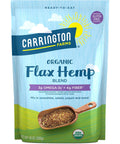 Carrington Farms Organic Flax Hemp Blend 10 oz - Milled Flaxseed & Hemp Seeds for Smoothies, Oatmeal, Yogurt & Baking | Omega-3, Fiber & Complete Plant Protein | Vegan, Non-GMO