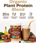 Amazing Grass Organic Plant Protein Blend: Vegan Protein Powder, New Protein Superfood Formula, All-In-One Nutrition Shake with Beet Root, Rich Chocolate, 18 Servings
