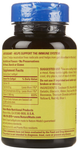 Nature Made Vitamin C 500 Mg Softgels 60 Count To Help Support The Immune System