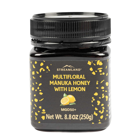 Streamland Multifloral MÃƒâ€žÃ‚Ânuka Honey with Gold Kiwifruit Pure New Zealand Honey, Tangy-Sweet Flavor, Premium Quality (MGO 50+ 8.8 oz)