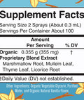 Maryruth's Usda Organic Throat Spray With Mullein Leaf 100 Servings 1 Fl Oz