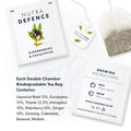 Nutra Tea NUTRADEFENCE - Cold and Flu Tea | Immunity Tea - Supports & Boosts The Immune System Includes Elderberry Eucalyptus and Licorice Root - 20 Enveloped Tea Bags Herbal Tea