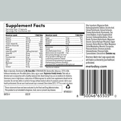 Multivitamin For Men, Mineral Supplements With 27 Vitamins, Minerals And Herbs, Including D, C, A, B, Biotin And Zinc, Vegetarian General Health Supplements 60 Capsules