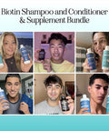 Biotin For Hair Growth Treatment Set - Biotin Shampoo And Conditioner Set Sulfate Plus Hair Loss Supplement For Women & Men With Saw Palmetto Horsetail Collagen And Keratin (2 Month Supply)