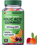 Yuve Prenatal Gummies For Women Folic Acid 667 Mcg Dfe Pregnancy Vitamins Gummies Hormonal Support & Folate Acid Vegan & Natural 60 Ct