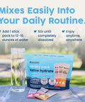 NativePath Native Hydrate Stick Packs with Electrolytes and Amino Acids Variety Pack Mixed Berry Peach Mango Tangerine 30 Servings