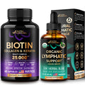 NUTRAHARMONY Lymphatic Drops & Biotin, Collagen Capsules