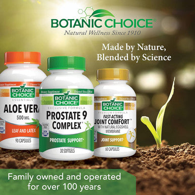 Botanic Choice Prostate 9 Complex - Prostate Supplements For Men With Saw Palmetto, Pygeum, & Lycopene - Advanced Prostate Health Supplement For Urinary Flow & Cellular Health - 30 Softgels