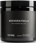 1600mg Resveratrol Blend - Ultra High Purity and 3rd Party Tested - with MCT Oil for Added Bioavailability - Optimal NAD Supplement