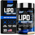 Nutrex Lipo 6 Nighttime Fat Burner Melatonin Sleep Aid & Weight Loss Diet Pills For Men And Women Night Time Metabolism Booster Appetite Suppressant 30 Servings (1)