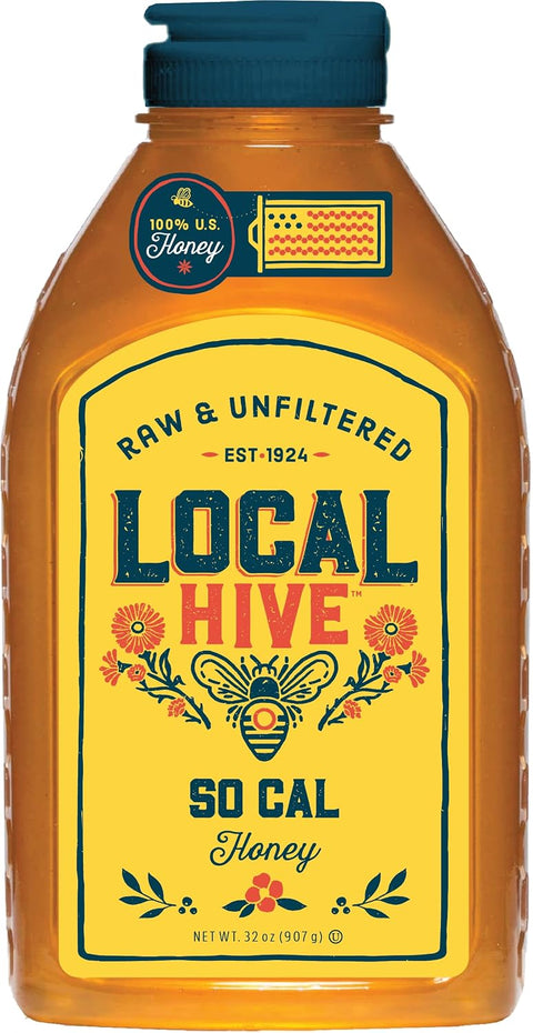 Local Hive Clover Raw & Unfiltered ÃƒÂ¢Ã¢â€šÂ¬Ã¢â‚¬Å“ 16 oz | 100% Pure U.S. Honey | Natural Sweetener Sourced from American Bees & Beekeepers | Premium Clover Flavor | Ideal for Tea, Baking & Cooking