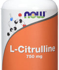 Now Foods L-Citrulline Supplement Veg Capsules, 750 mg, 180-Count
