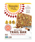 Simple Mills Nut and Seed Trail Bars, 15 Count, Dark Chocolate Sea Salt Snack Bars with Pumpkin Seeds, Almonds, Pecans, and Buckwheat, Good Source of Fiber and Excellent Source of Magnesium, 1.59 oz