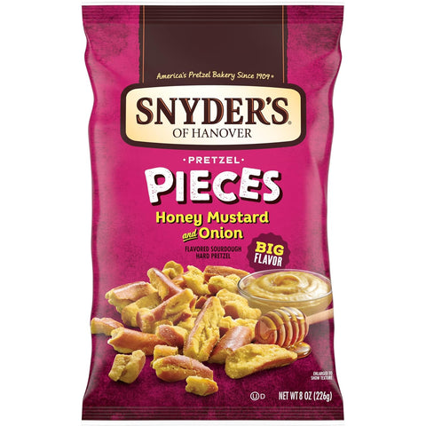 Snyder's of Hanover Honey Mustard & Onion Flavored Pretzel Pieces, 18 Oz