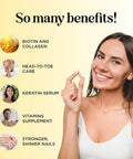 Hair Loss Supplement Plus Mint Biotin Shampoo Set - Biotin Hair Growth Supplement For Men And Women Plus Volumizing Mint Shampoo Bundle With Biotin For Thinning Hair