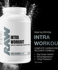 RAW Intra Workout Supplement Powder, Unflavored 30 Servings