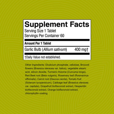 Nature'S Sunshine High Potency Garlic, 60 Tablets | Supports The Immune System And Contains A Unique Coating To Help Control The