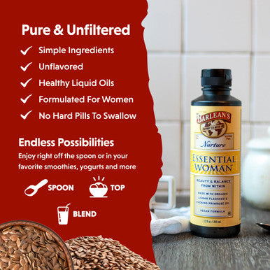 Barlean's Organic Oils The Essential Woman 12-Ounce Bottle