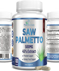 YUMMYVITE Extra Strength Saw Palmetto - 45% Extract Prostate Supplement, Decrease Frequent Urination, Dht Blocker For Hair Growth, Non-Gmo, 100 Capsules