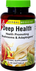 Herbs Etc. Deep Health - Daily Use Adaptogen Supplement - Aids Immune Health & Energy - With Reishi Mushroom - 120 Softgels (120 Servings)