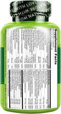 NATURELO One Daily Multivitamin for Women - Energy Support - Whole Food Supplement to Nourish Hair, Skin, Nails - Non-GMO - No Soy - Gluten Free - 60 Capsules - 2 Month Supply