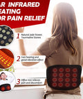 Utk Far Infrared Vibrating Heating Pad With Vibration Massage For Lower Back Pain. 3 Vibration Modes, Smart Controller, Hot Enough (103 -159 ) Back Pain Relief,S-Xxxxl