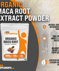 Bulksupplements.Com Organic Maca Root Extract Powder - Maca Supplement, Maca Powder Organic - Maca Root For Women & Men, Vegan & Gluten Free, 3000Mg Of Per Serving, 100G (3.5 Oz), Pack Of 1