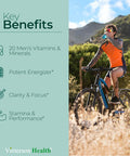 Multivitamin For Men - Daily Mens Multivitamins & Multiminerals With Vitamin A, C, D, E, B12, Zinc & More Essential Vitamins For Men - Mens Vitamins For Energy, Focus, And Mens Health. 60 Capsules