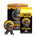 Black Rifle Coffee Company Tactisquatch Bundle Dark Roast 12 Oz Bag Ground Coffee Collectible Tin And Pvc Patch