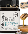 WildCape Manuka Honey Certified UMF 10+/MGO 263+ - 100% Pure, Raw, Unpasteurized, Non-GMO, Made in New Zealand - 8.8 oz (Pack of 1)