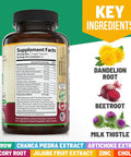 Advanced Liver Cleanse Detox & Repair Formula For Adult With Milk Thistle, Organic Liver Detox & Support Supplement For Men And Women, 90 Pills Liver Repair & Detox Support, 512Mg (45-Day Supply)