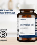 Metagenics E Complex-1:1 - Tocopherol Vitamin E Blend - High Potency Vitamin E - Antioxidants Supplement - with Gamma- Delta- & Beta-Tocopherols - Gluten- - 60 Softgels