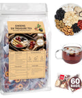Kidney Tea Formula Ginseng Six Treasure Tea, Ginseng & Mulberry Herbal Tea, Kidney Cleanse Detox & Repair, Traditional Chinese Herbal Tea Bags, Five Treasures Teas For Men Women (30 Bags/1 Pack)
