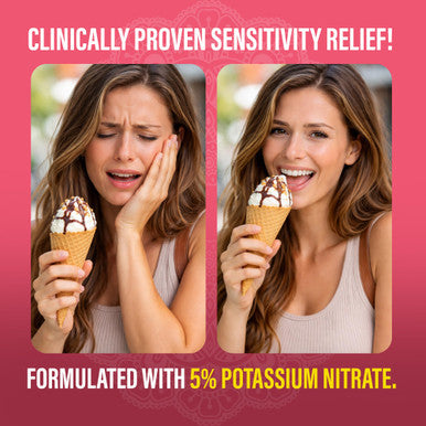 Gurunanda Sensitive Toothpaste 5 Potassium Nitrate For Tooth Sensitivity Relief With Nano-HydroxyapatiteXylitol & White Turmeric With Toothpaste Squeezer Natural Clove Mint 4.2 Oz