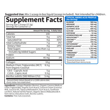 Garden of Life Collagen Creamer Powder Vanilla 11.64 Ounce