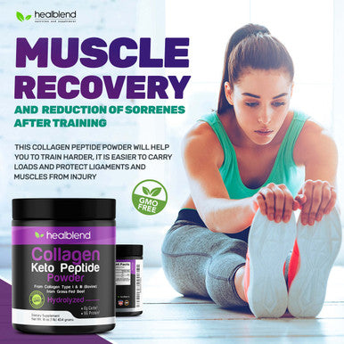 Collagen Peptides Powder, Hydrolyzed Collagen Powder Types I & III Non-GMO, Grass-Fed, Gluten-Free, Multi Collagen Protein Powder Supplement, Easy to Mix Drink, Promotes Healthy Hair, Skin and Nails