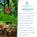Holistic Bin American Ginseng Capsules Made with Pure Wild Harvested Appalachian Ginseng Root (Panax Quinquefolius) | No Fillers or Additives