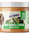 Fit Butters Birthday Cake Cashew Almond Butter Spread - Added Protein and Coconut Oil, Low Carb, Low Sugar, Gluten Free, Complete Protein Dessert Flavored Nut Butter
