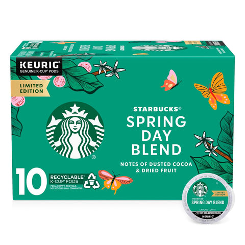 Starbucks K-Cup Coffee Pods, Medium Roast Coffee for Keurig Brewers, Holiday Blend, 100% Arabica, Limited Holiday Edition, 1 Box (32 Pods)
