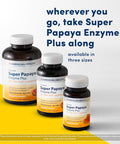 American Health Super Papaya Enzyme Plus Chewable Tablets, Natural Papaya Flavor, 2 Pack - Promotes Digestion & Nutrient Absorption, Contains Papain & Other Enzymes - 360 Count, 240 Total Servings