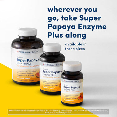 American Health - Super Papaya Enzyme Plus - 360 Chewable Tablets